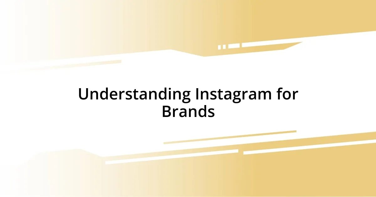 Understanding Instagram for Brands